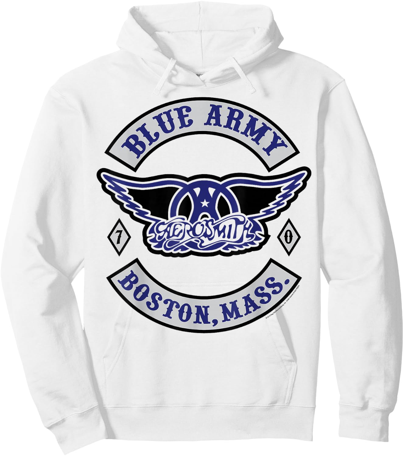 Aerosmith - Blue Army Hoodie - Hoodie | White