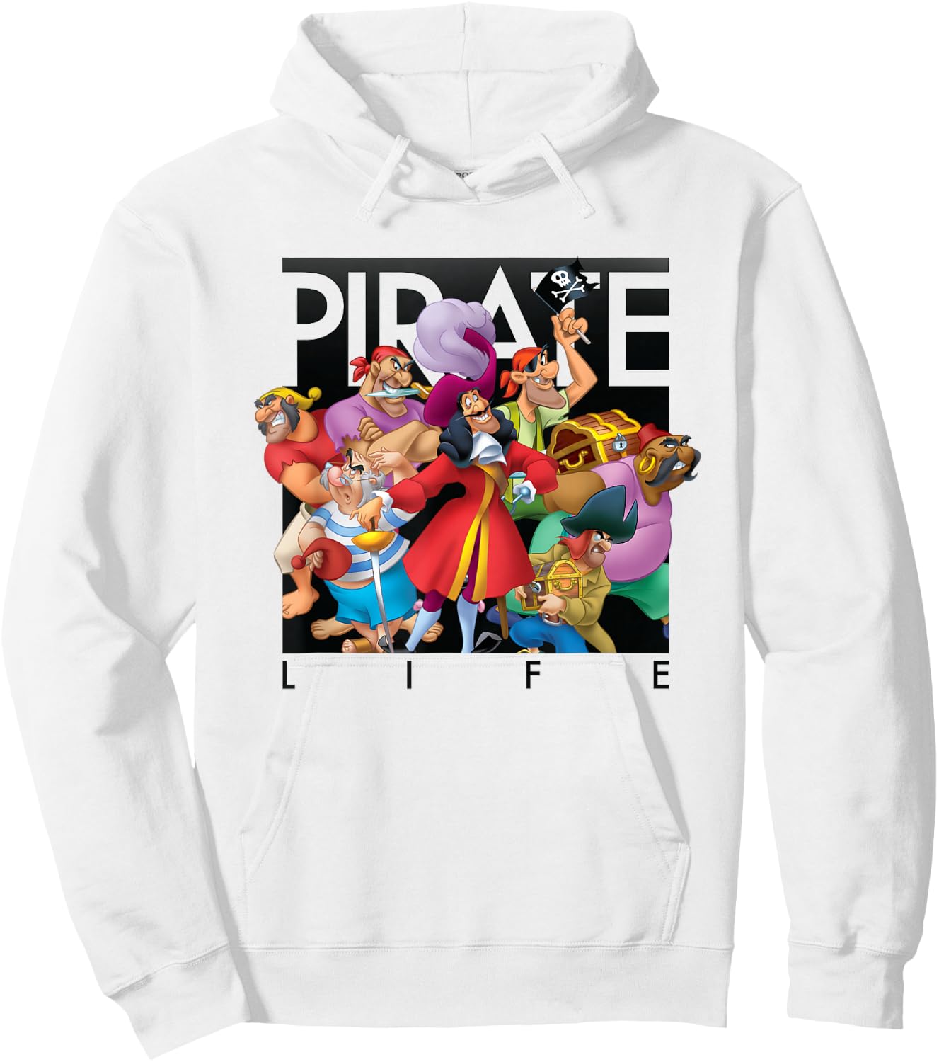 Disney - Pirate Life Captain Hook Hoodie - Hoodie | White