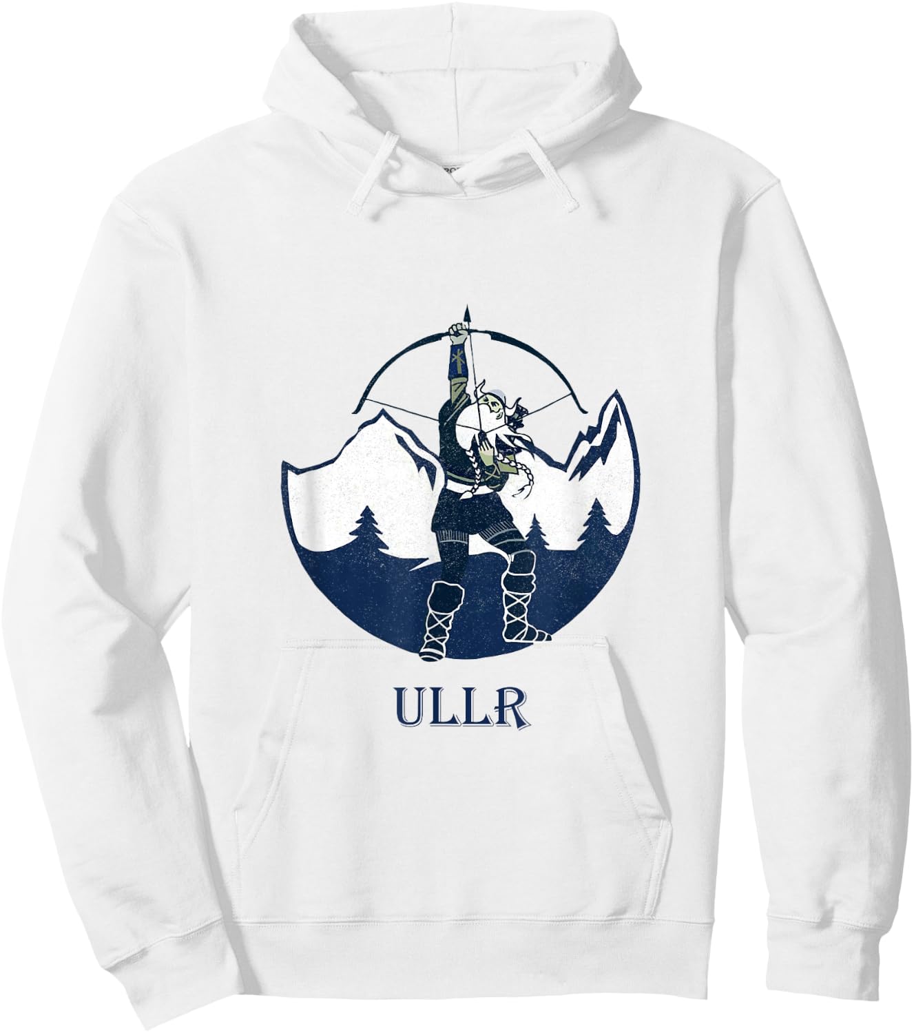 Ullr Norse God Of Archery Vintage Norwegian Hunting Hoodie - Hoodie | White