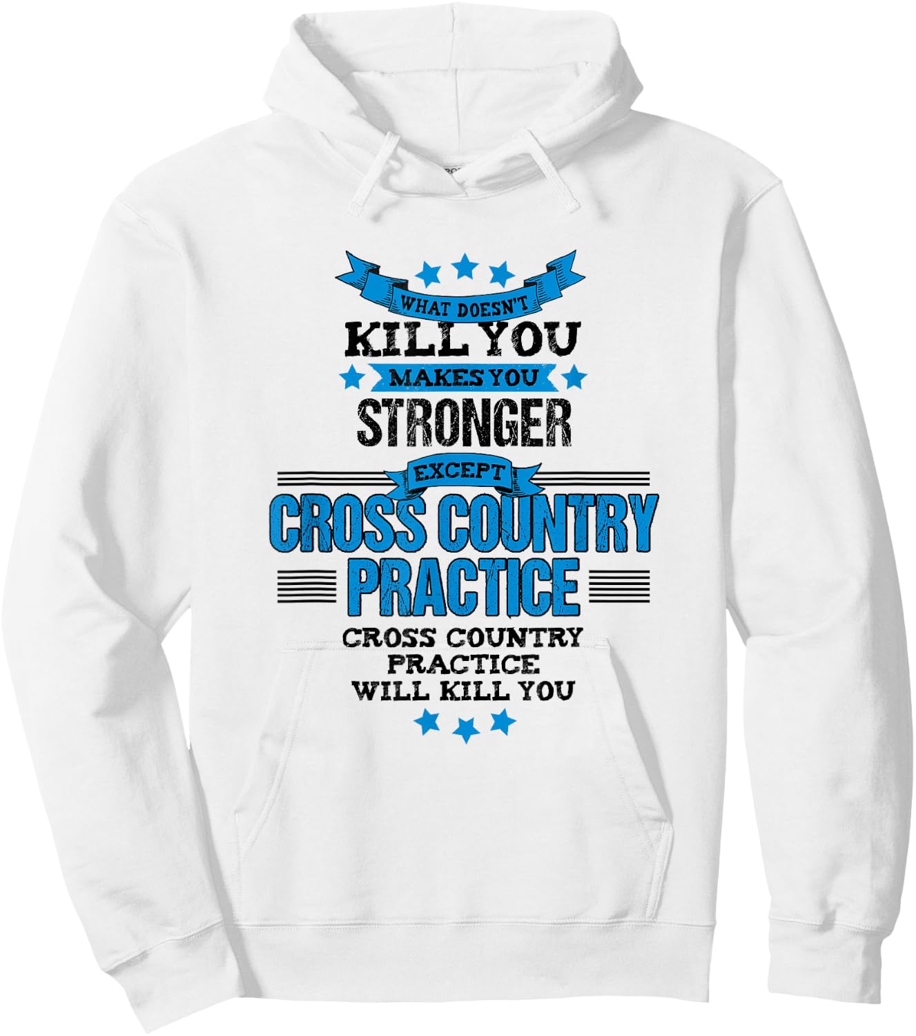 Cross Country Runner XC Funny Team Coach Gift Hoodie - Hoodie | White