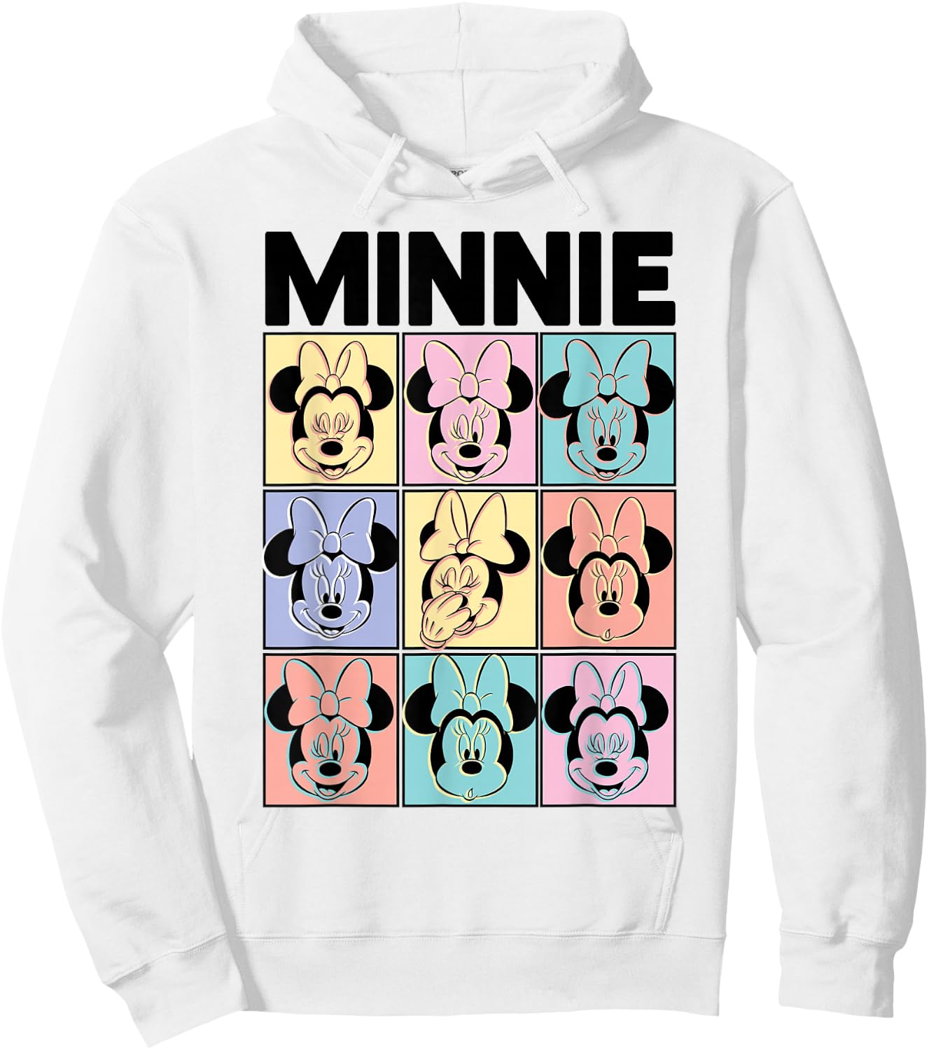 Disney - Minnie Mouse Pastel Boxes Hoodie - Hoodie | White