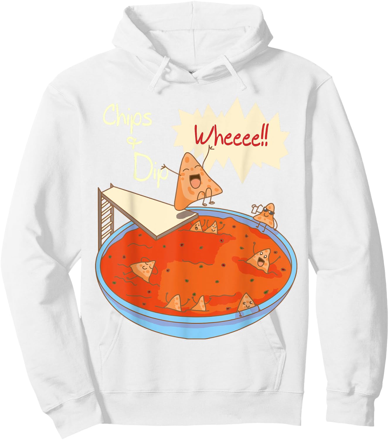 Chips And Dip - Funny Diving Nachos Hoodie - Hoodie | White