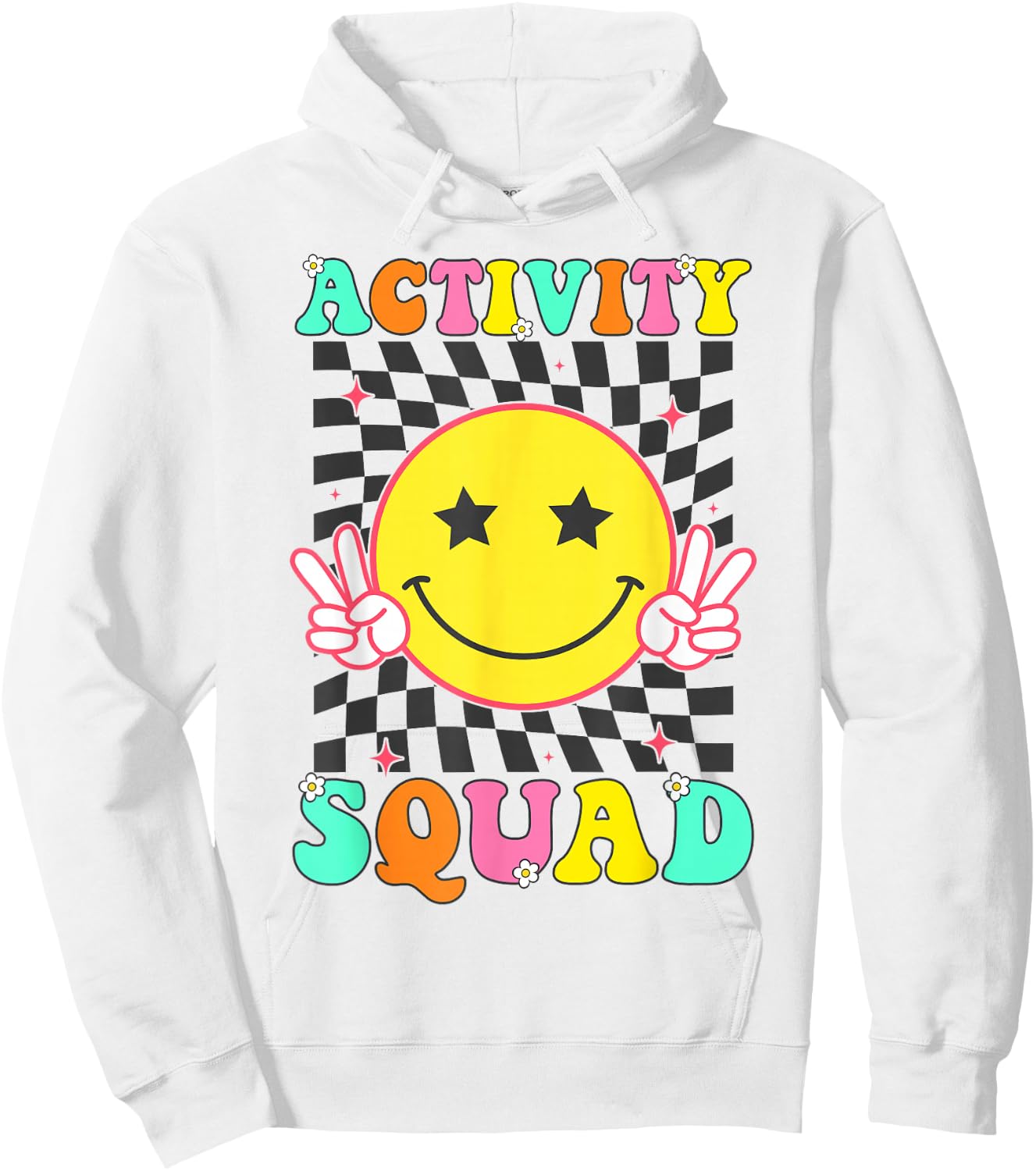Activity Assistant Squad Professionals Week Smile Face Hoodie - Hoodie | White