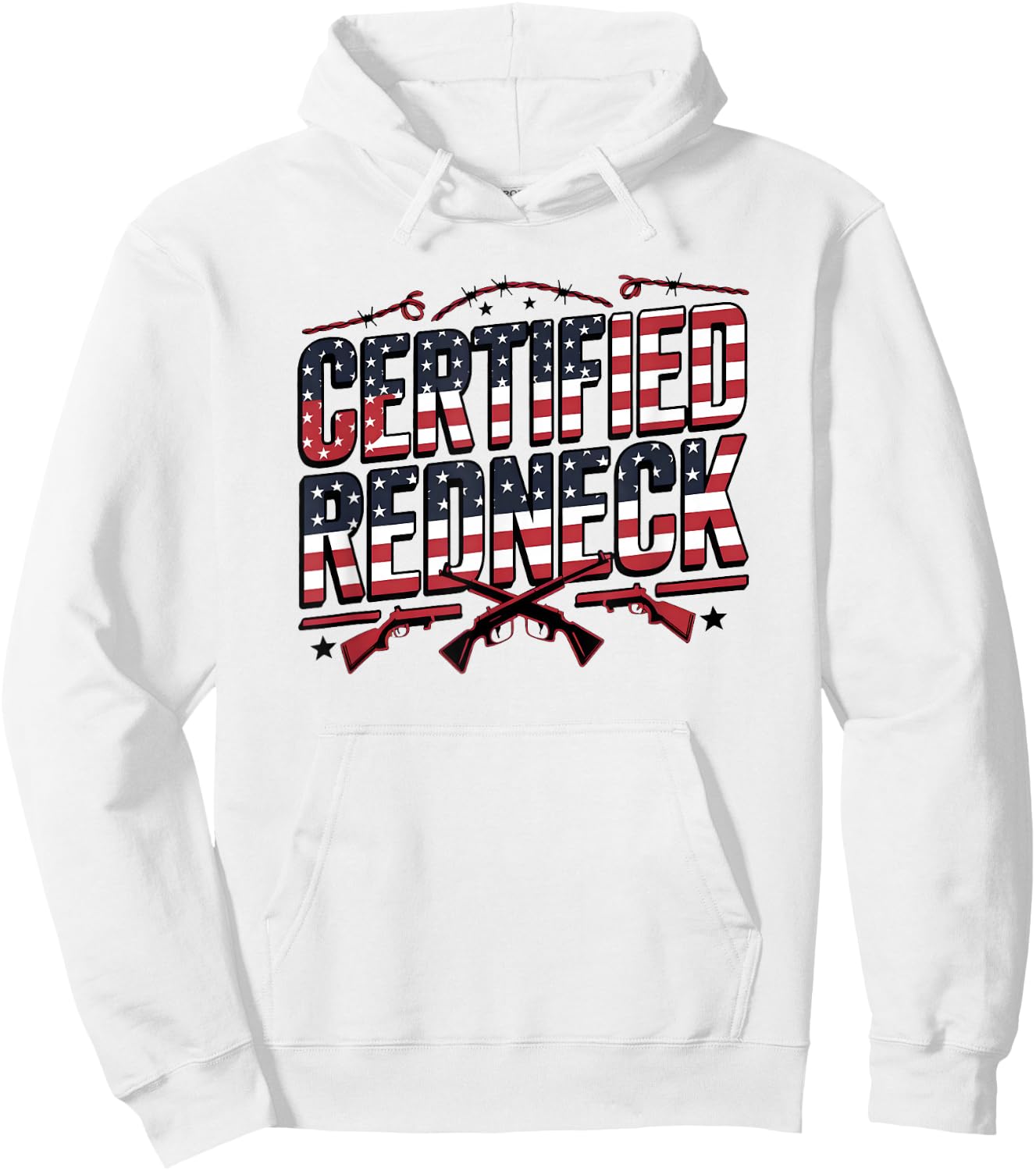 Certified Redneck Hoodie - Hoodie | White