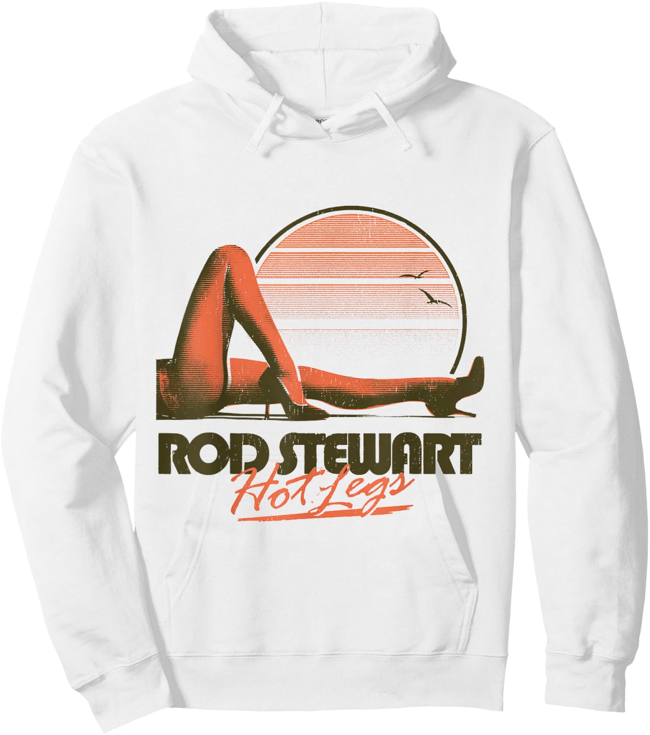 Rod Stewart Hot Legs Hoodie - Hoodie | White