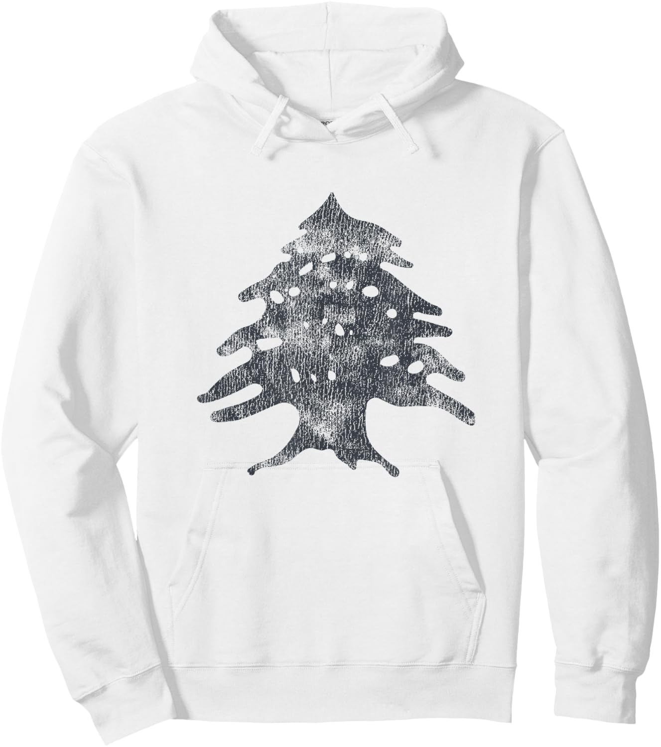 Vintage Lebanese Flag Of Lebanon Tree Retro Souvenir Hoodie - Hoodie | White