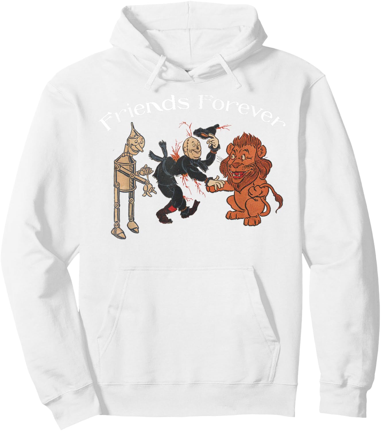 Wizard of OZ - Tin Man, Scarecrow, Cowardly Lion Hoodie - Hoodie | White