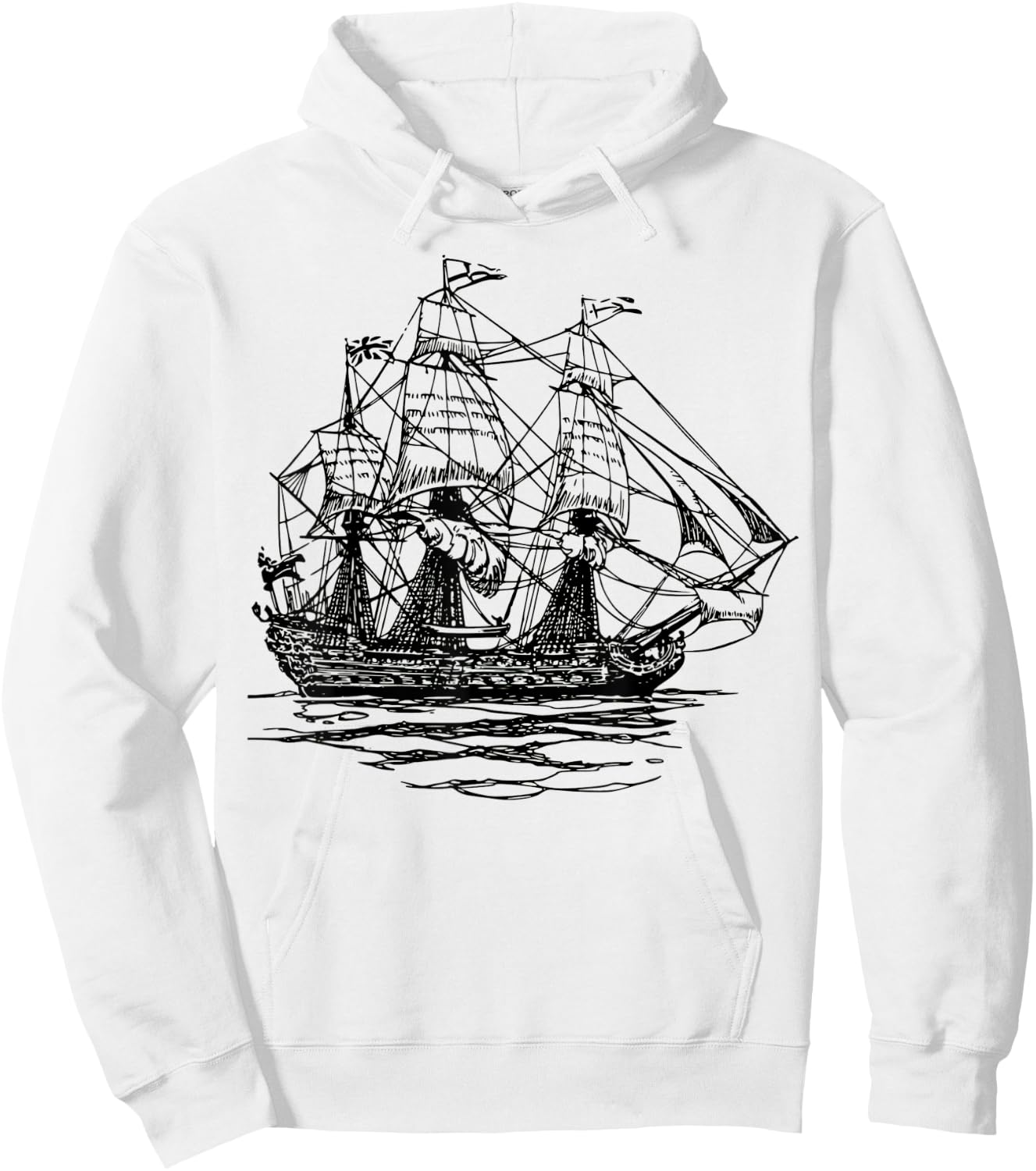 Sheldon Nerdy Vintage Retro Boat Pirate Ship Geek Gift Hoodie - Hoodie | White