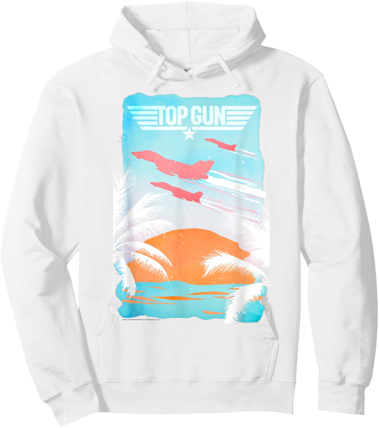 Top Gun Baja Sunset Action Movie Hoodie - Hoodie | White