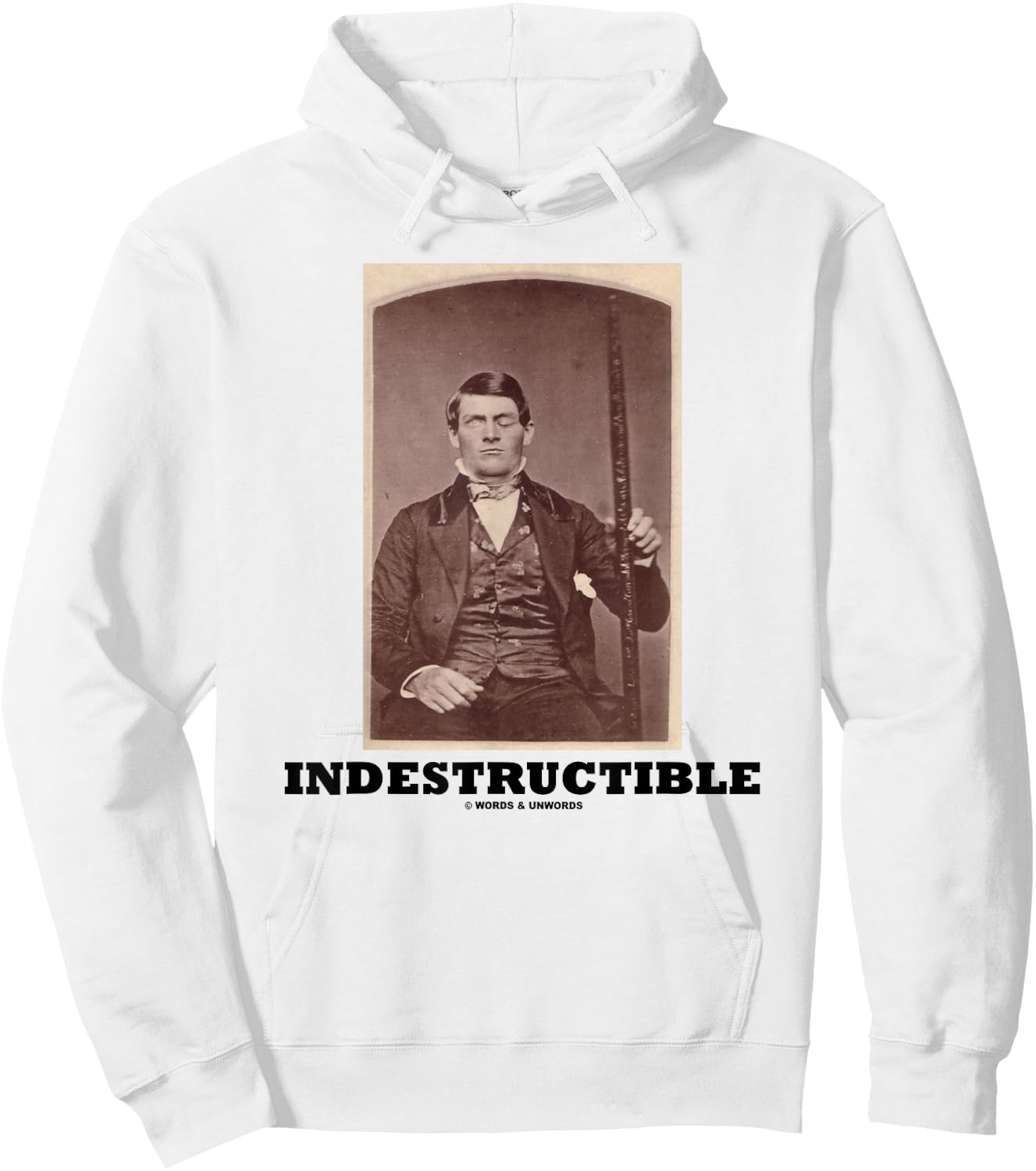 Indestructible Phineas Gage Neurology Psychology Humor Hoodie - Hoodie | White