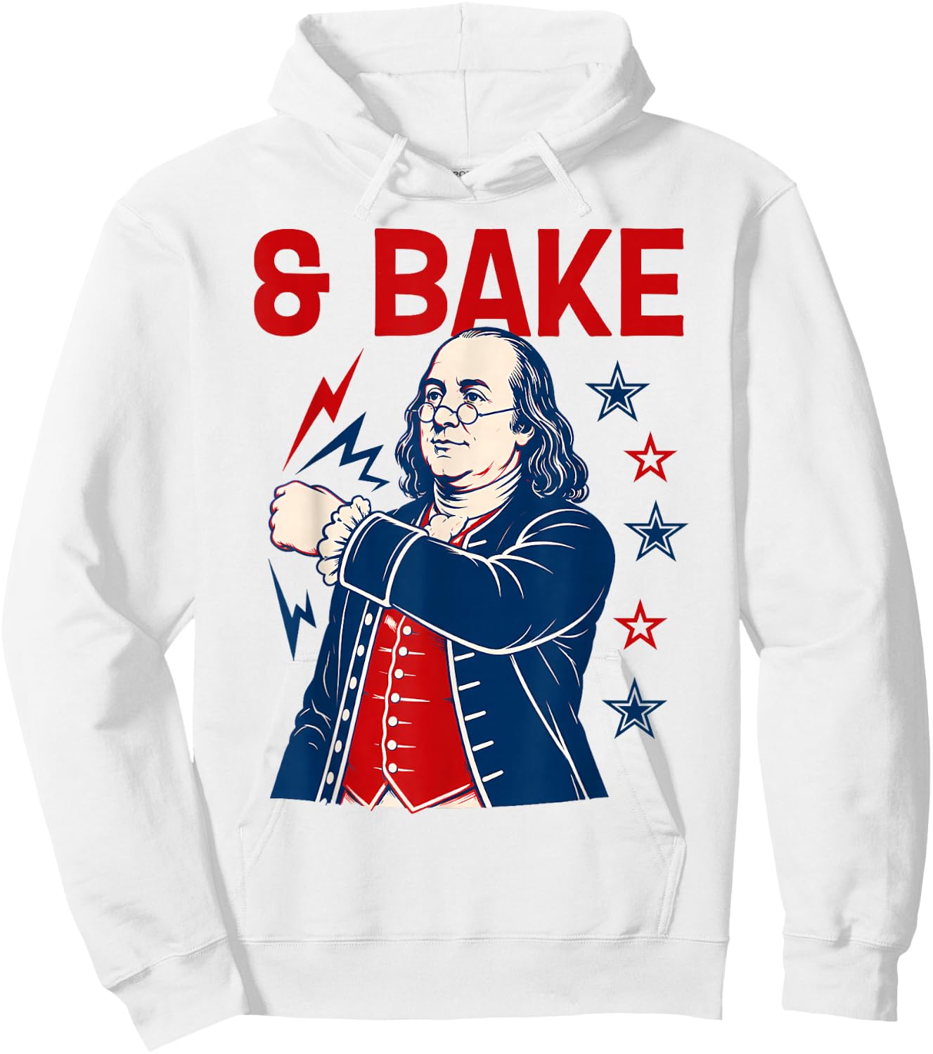 Funny Shake and Bake 4th of July Couple Matching Hoodie - Hoodie | White