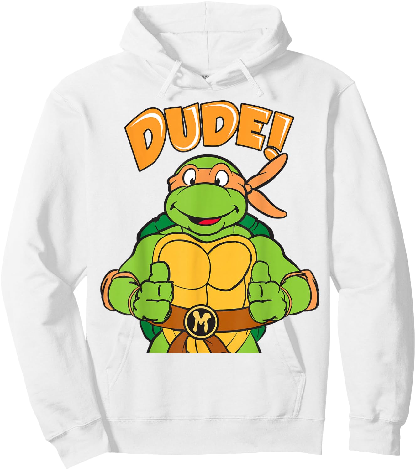 Teenage Mutant Ninja Turtles Michelangelo Dude Hoodie - Hoodie | White