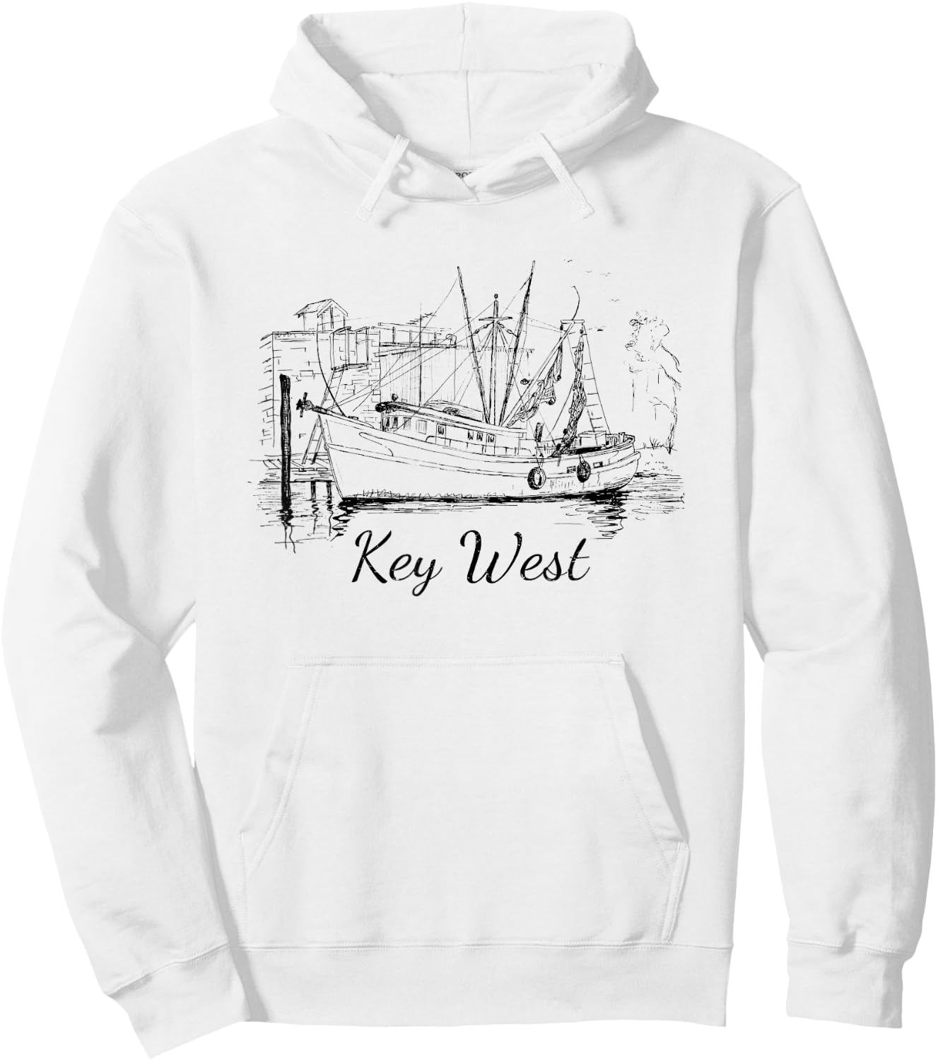 Key West, Florida Vintage Vacation Gift Small Hoodie - Hoodie | White