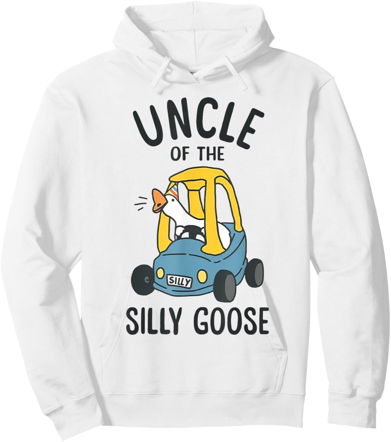 Uncle of the Silly Goose 1st Birthday Kids Family Matching Hoodie - Hoodie | White