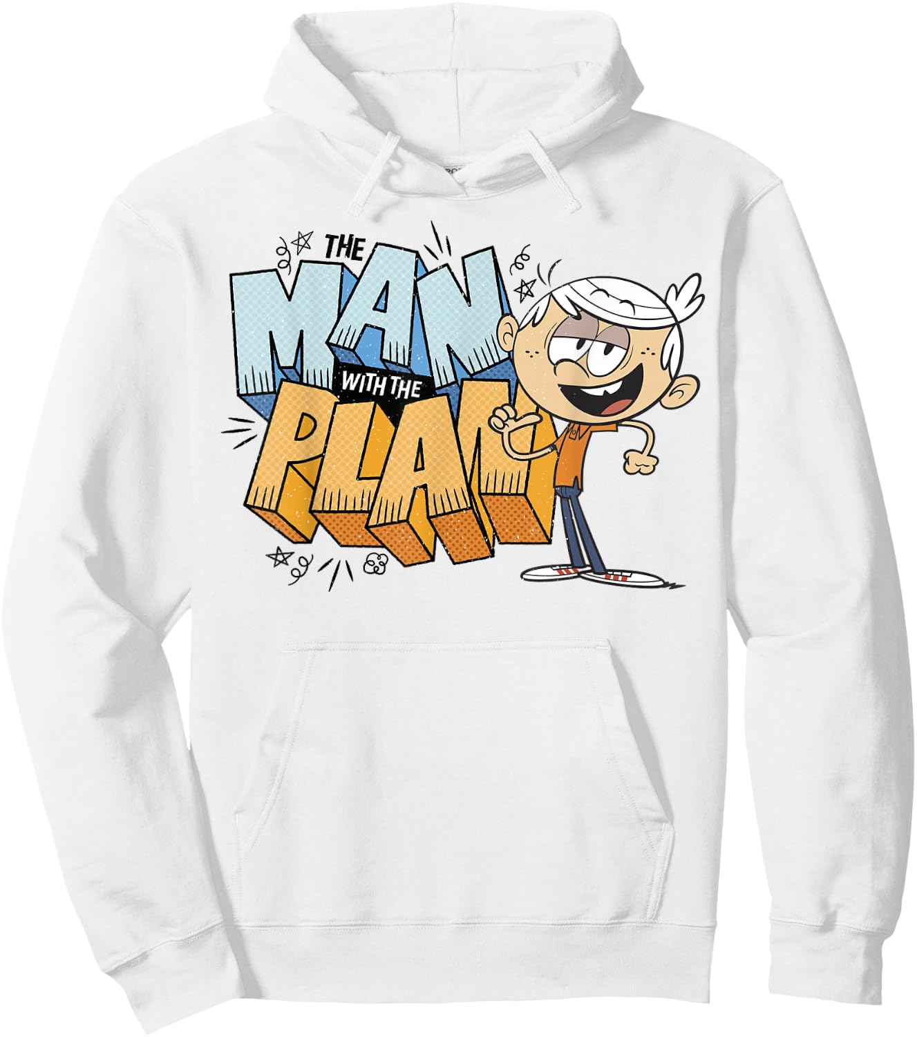 The Loud House Lincoln Loud The Man with The Plan Hoodie - Hoodie | White