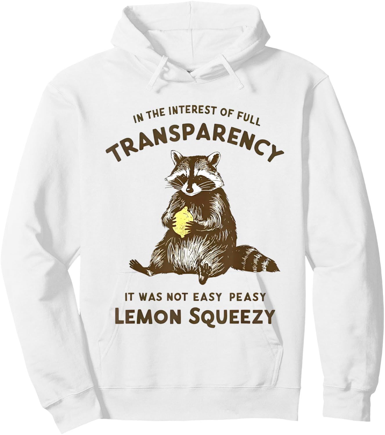 In the Interest of Full Transparency it Was Not Easy Peasy Hoodie - Hoodie | White