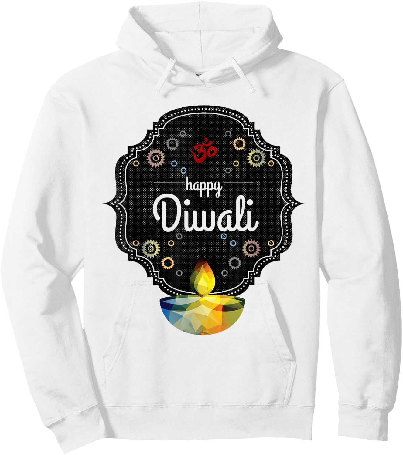 Happy Diwali For India's Hindu Deepavali Festival Hoodie - Hoodie | White