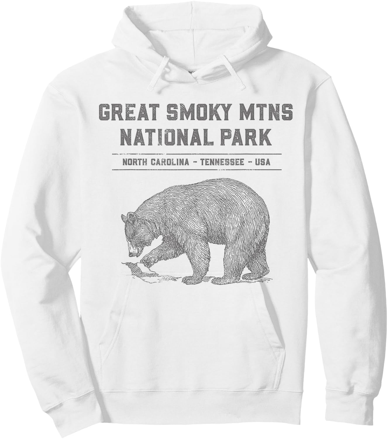 Family Vacation Design - Great Smoky Mountains National Park Hoodie - Hoodie | White