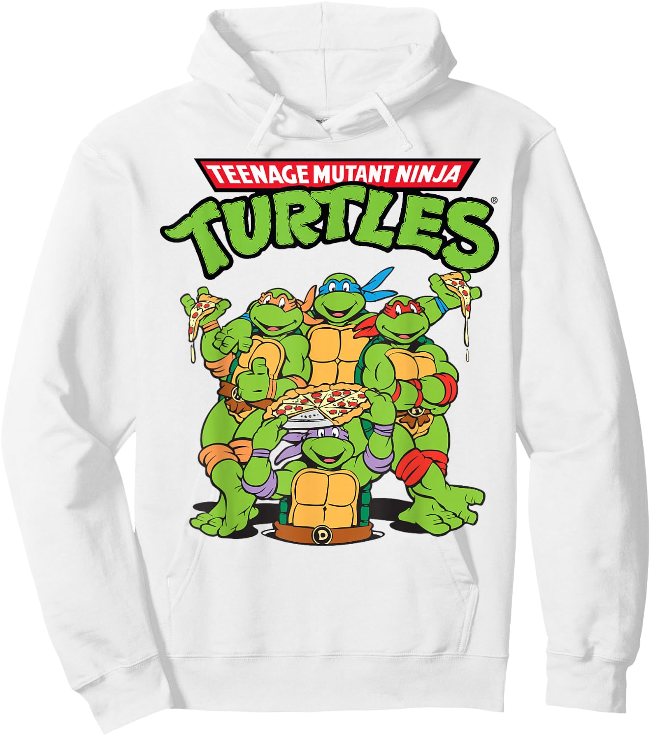 Teenage Mutant Ninja Turtles Pizza Crew Hoodie - Hoodie | White