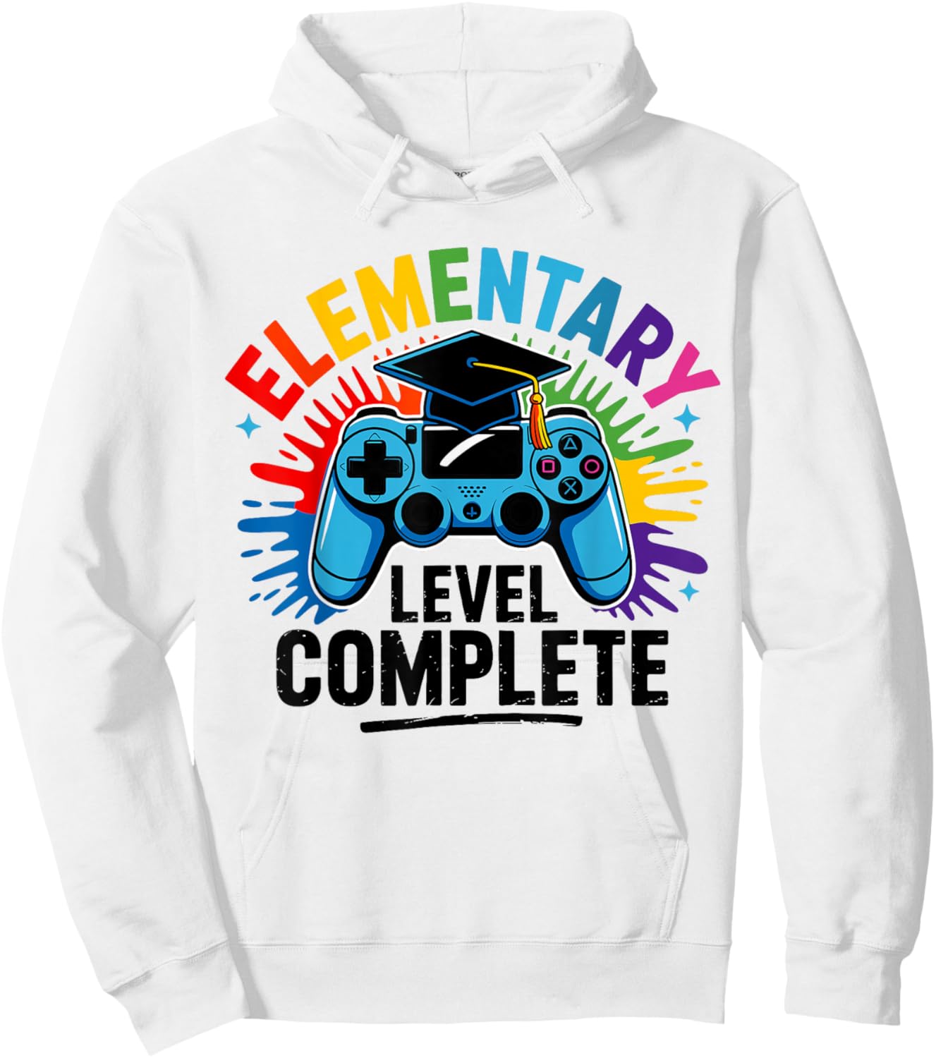 Elementary Level Complete 5th Grade Graduation Grad Hoodie - Hoodie | White
