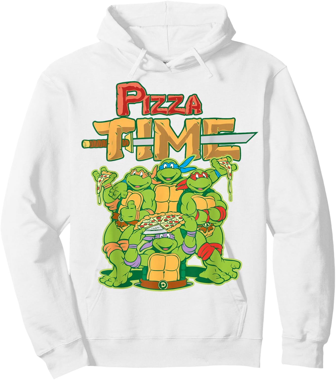 Teenage Mutant Ninja Turtles Pizza Time Hoodie - Hoodie | White