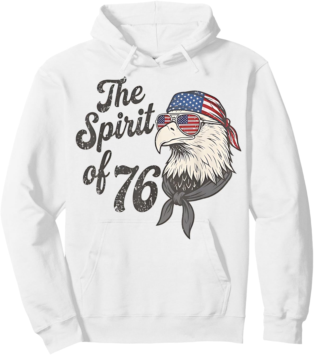 The Spirit of 76 USA 250th Anniversary Fourth of July Hoodie - Hoodie | White
