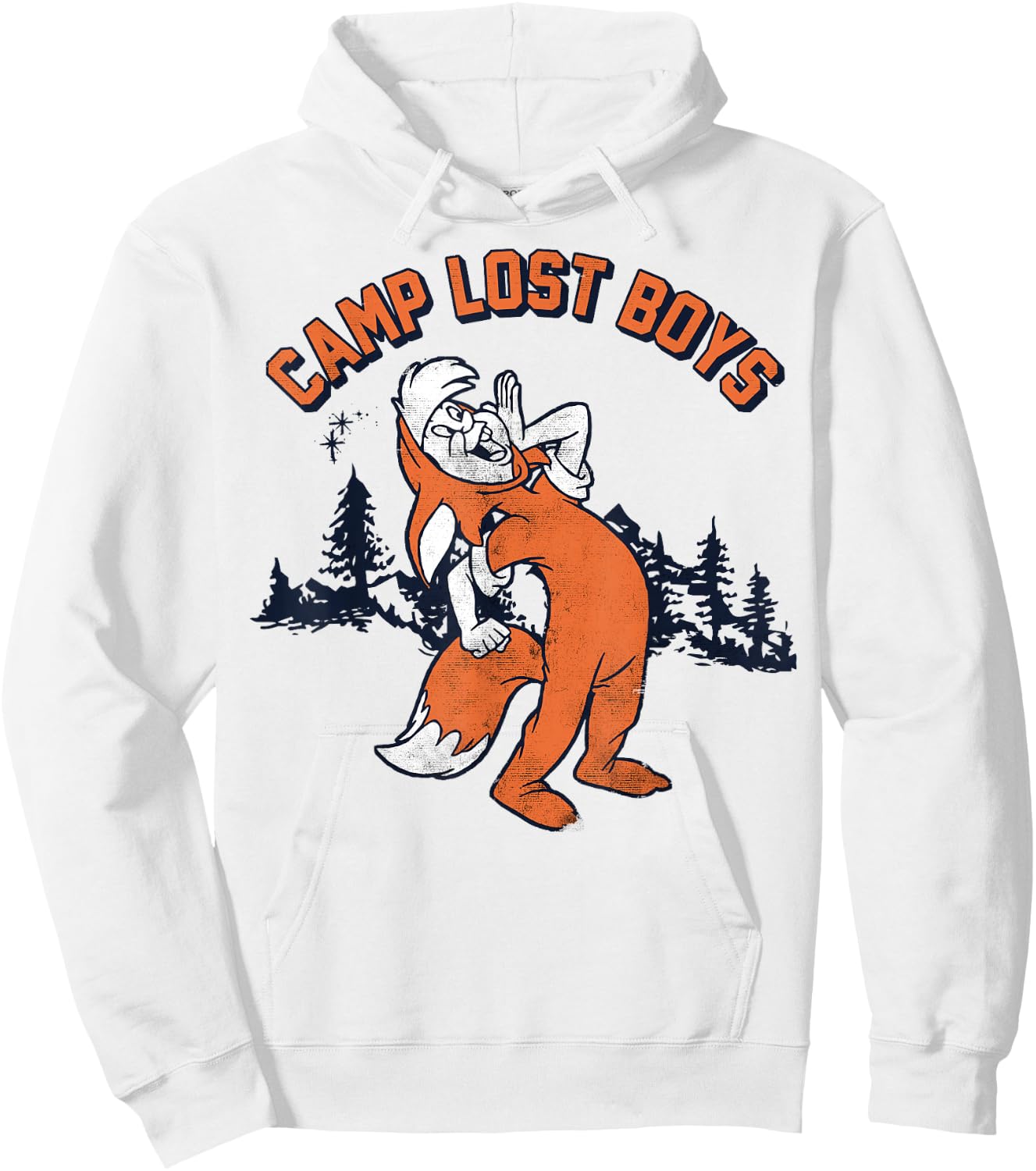 Disney Peter Pan Fox Slightly Camp Lost Boys Graphic Hoodie - Hoodie | White