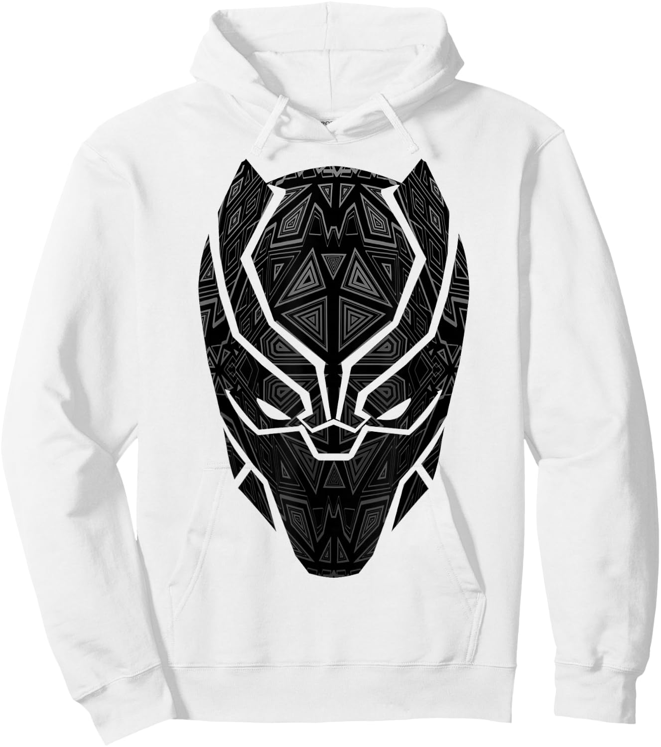 Marvel Black Panther Geometric Prism Mask Hoodie - Hoodie | White