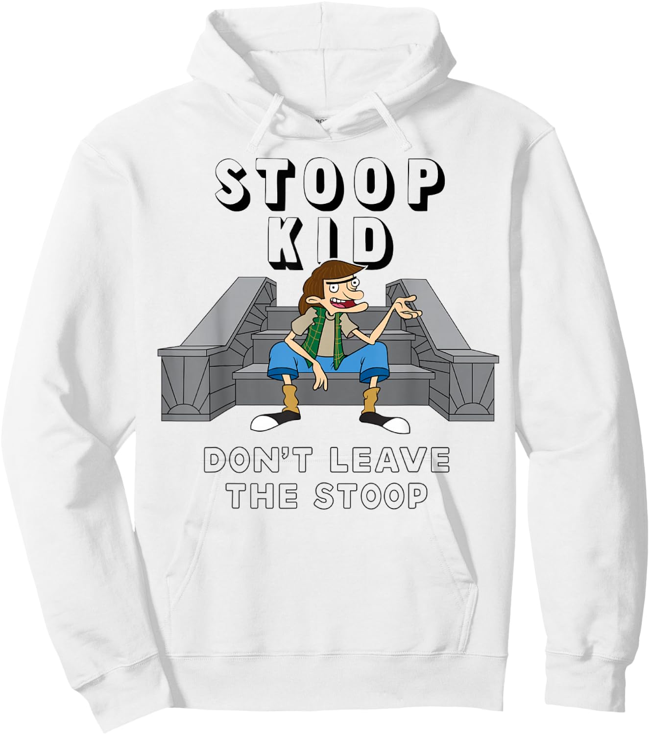 Nickelodeon Hey Arnold's Stoop Kid Graphic Hoodie - Hoodie | White