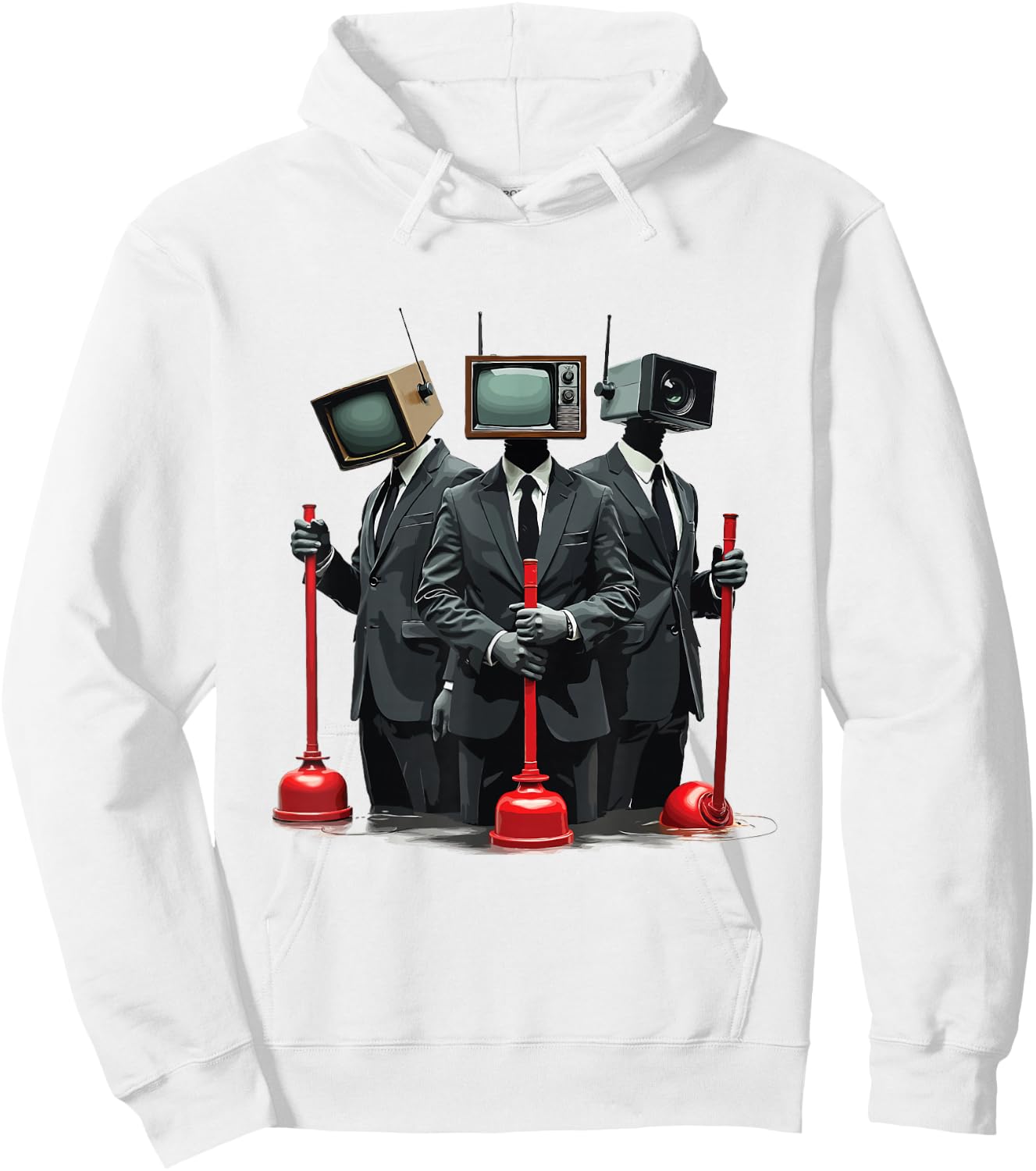 Skibidi toilet , Birthday Boy Present for Kids, Adults Hoodie - Hoodie | White