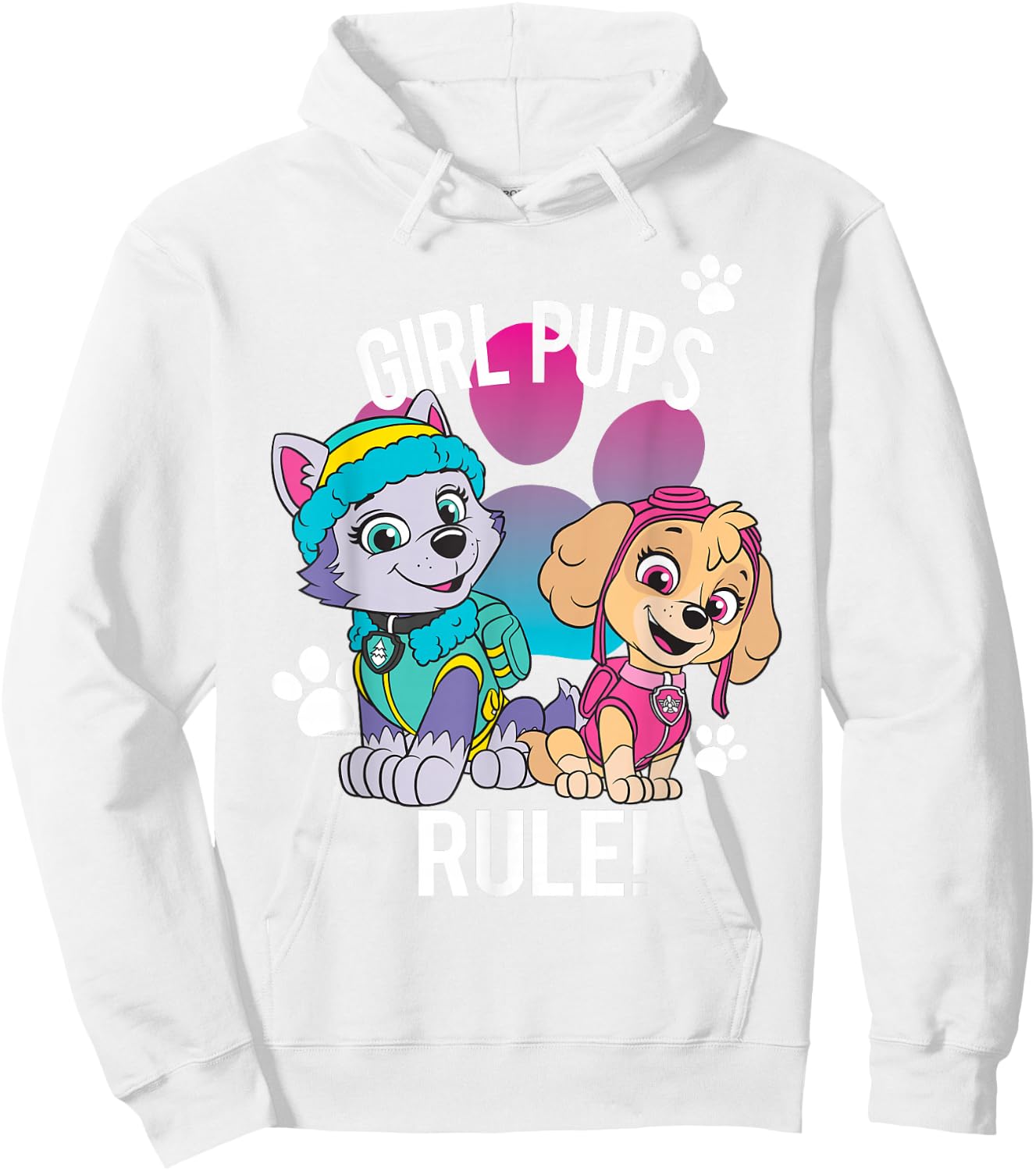 Paw Patrol Girl Pups Rule! Hoodie - Hoodie | White