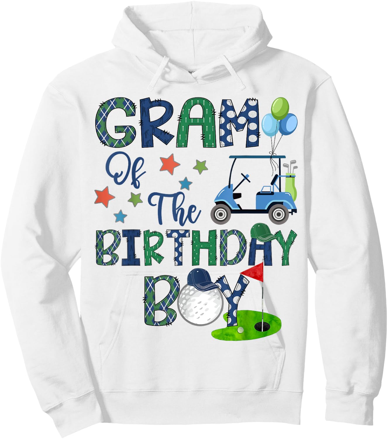 Gram Of The Birthday Boy Hole In One Golf Lover Hoodie - Hoodie | White