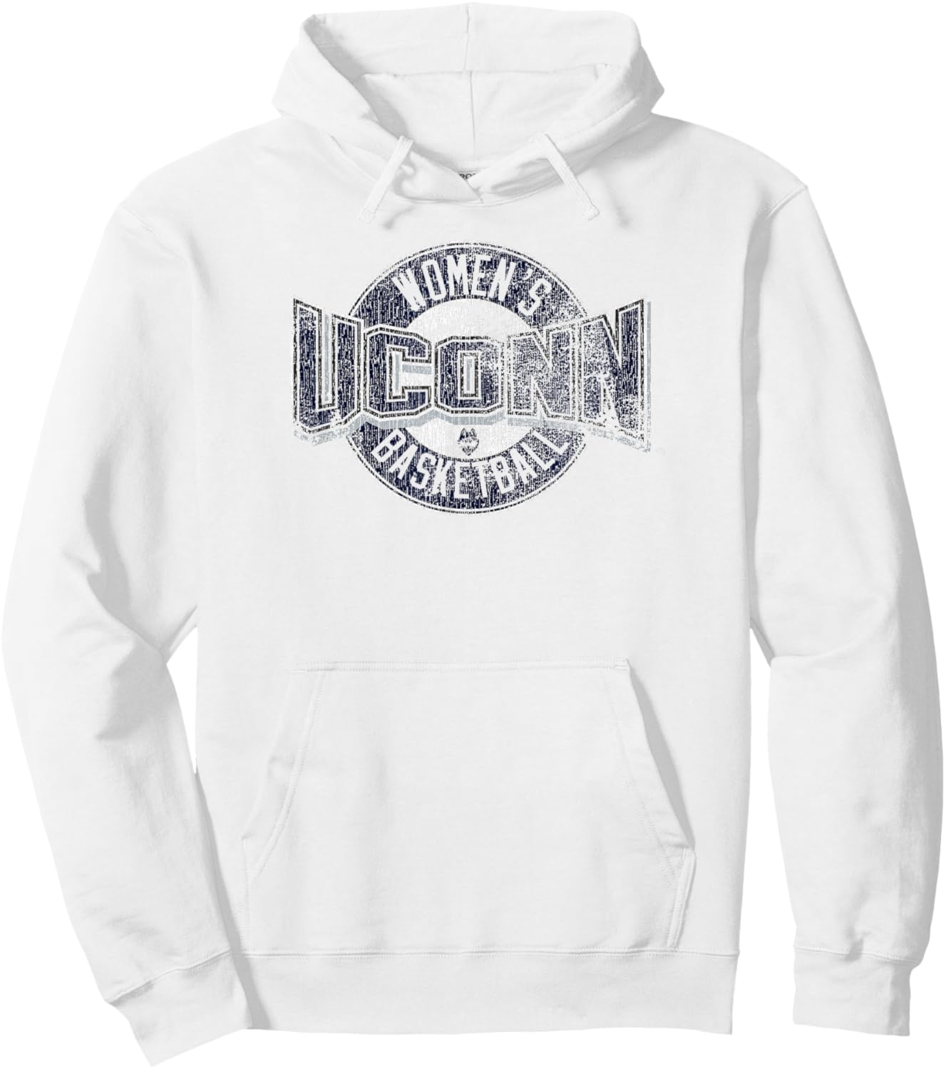 Connecticut Huskies Women's Basketball Distressed Red Hoodie - Hoodie | White