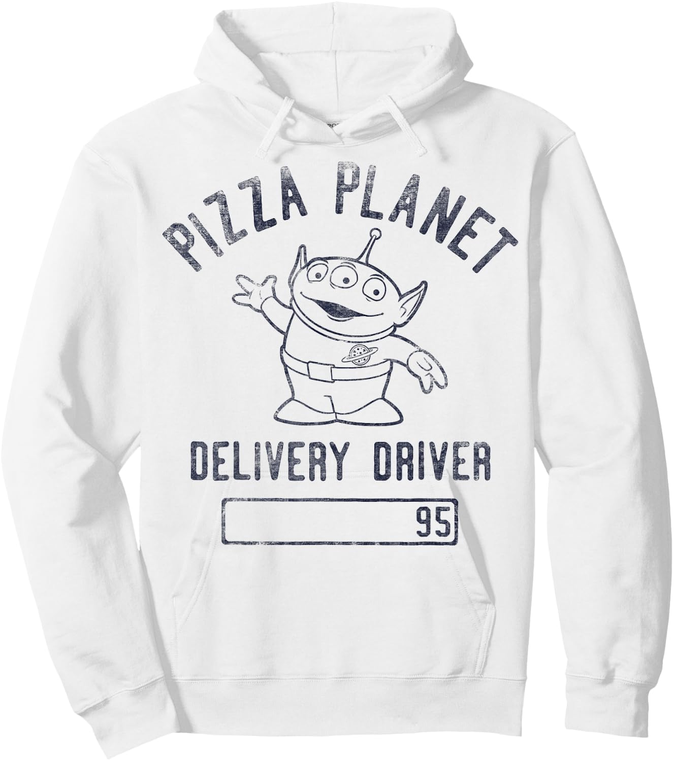Disney Pixar Toy Story Pizza Planet Driver Alien Hoodie - Hoodie | White