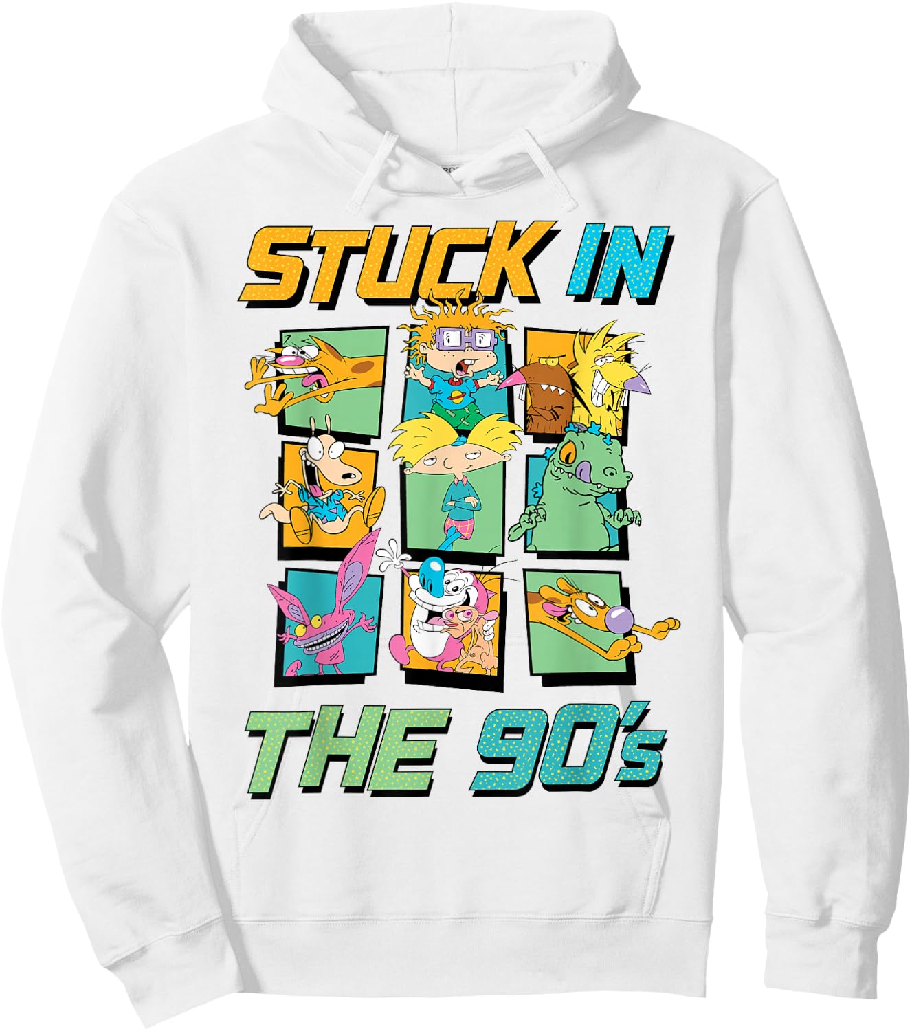 Nickelodeon Stuck in The 90s Hoodie - Hoodie | White