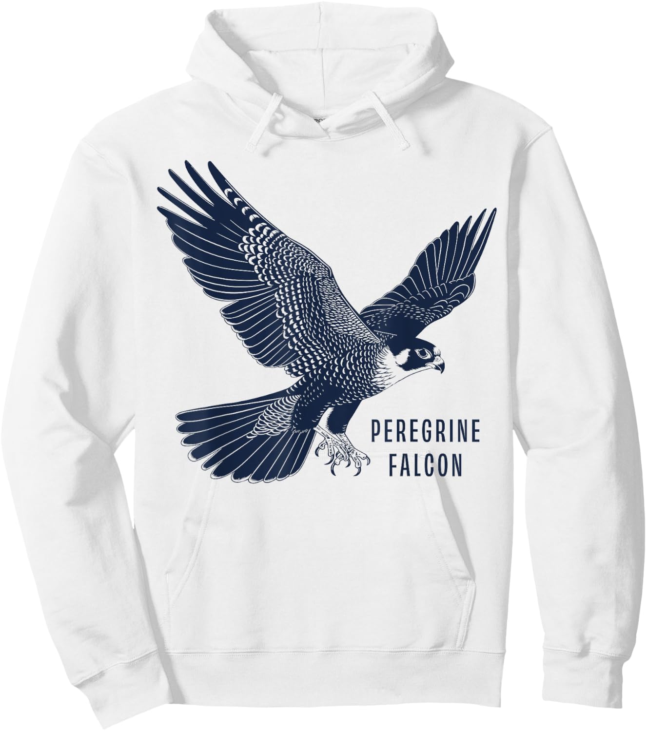 Peregrine Falcon Gifts Falconer & Falconry Gear Peregrine Falcon -Adult Grey Small Classic Fit Short Sleeve Hoodie - Hoodie | White