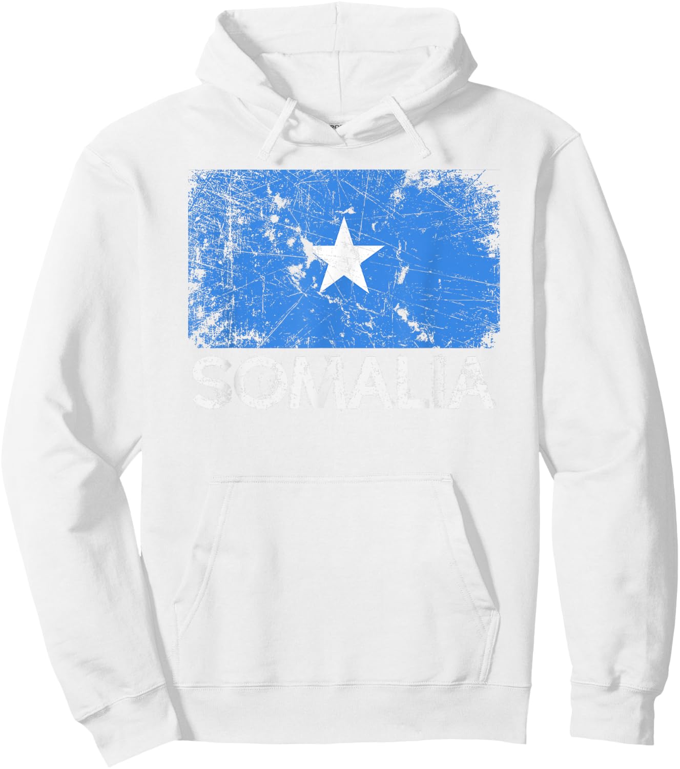 Somali Flag | Vintage Made In Somalia Gift Hoodie - Hoodie | White