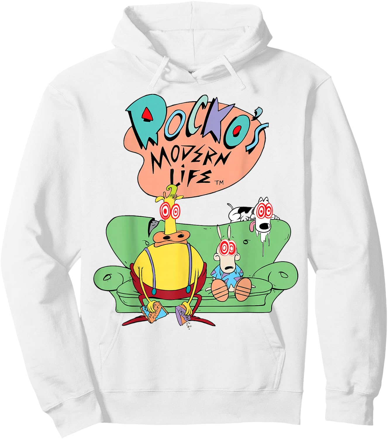 Nickelodeon Rocko's Modern Life Dazed and Confused Hoodie - Hoodie | White