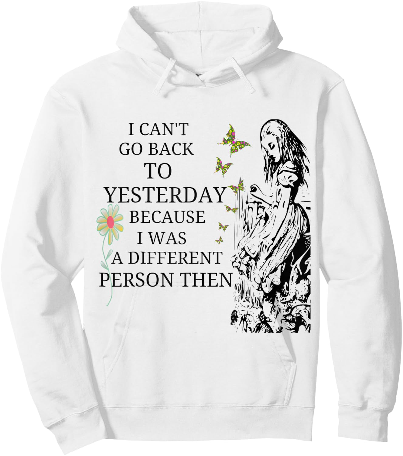 Alice in Wonderland-Men Women Kids T Shirt Hoodie - Hoodie | White
