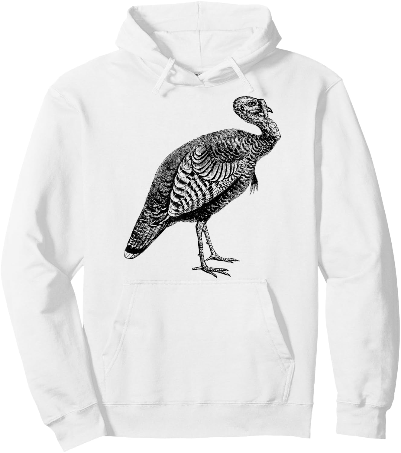 Mintage Wild Turkey Hoodie - Hoodie | White