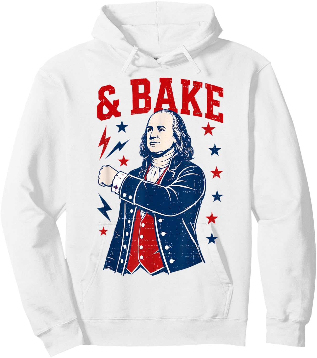 Funny Shake and Bake 4th of July Couple Matching Hoodie - Hoodie | White