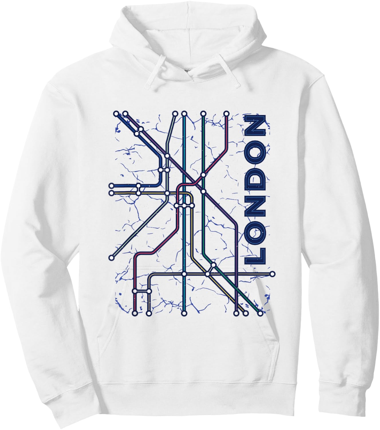 London Underground Tube Hoodie - Hoodie | White