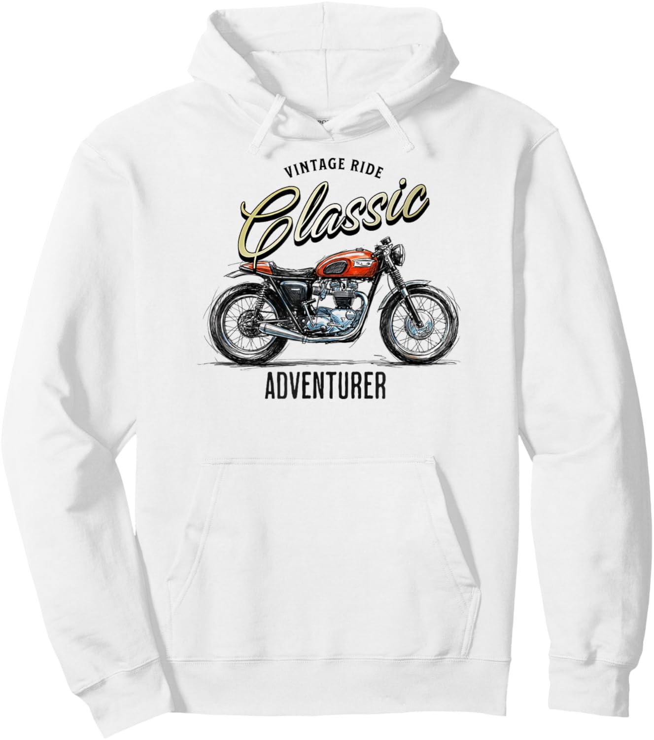 Vintage Ride Classic Adventurer Hoodie - Hoodie | White