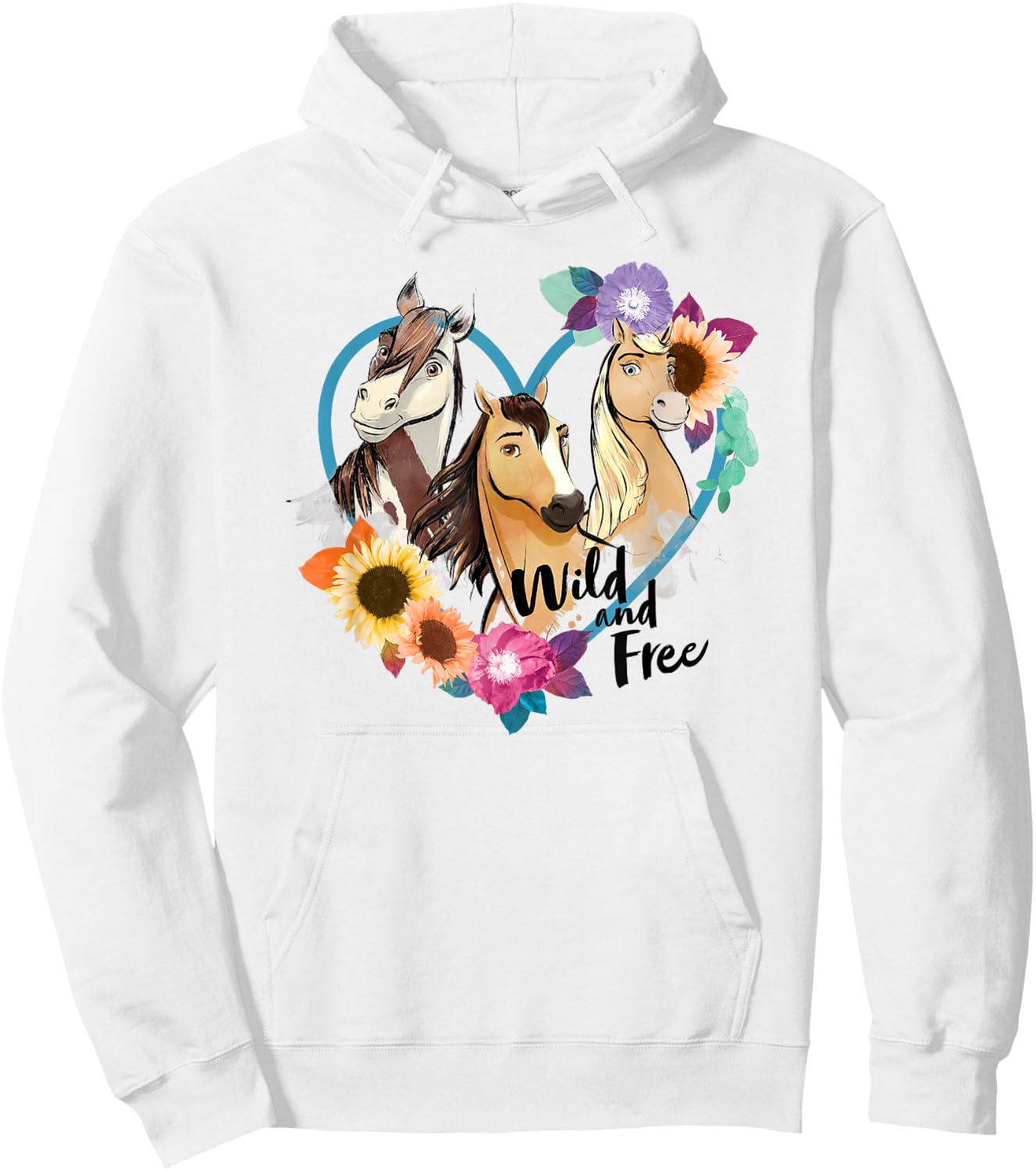 Spirit Riding Free Wild and Free Hoodie - Hoodie | White