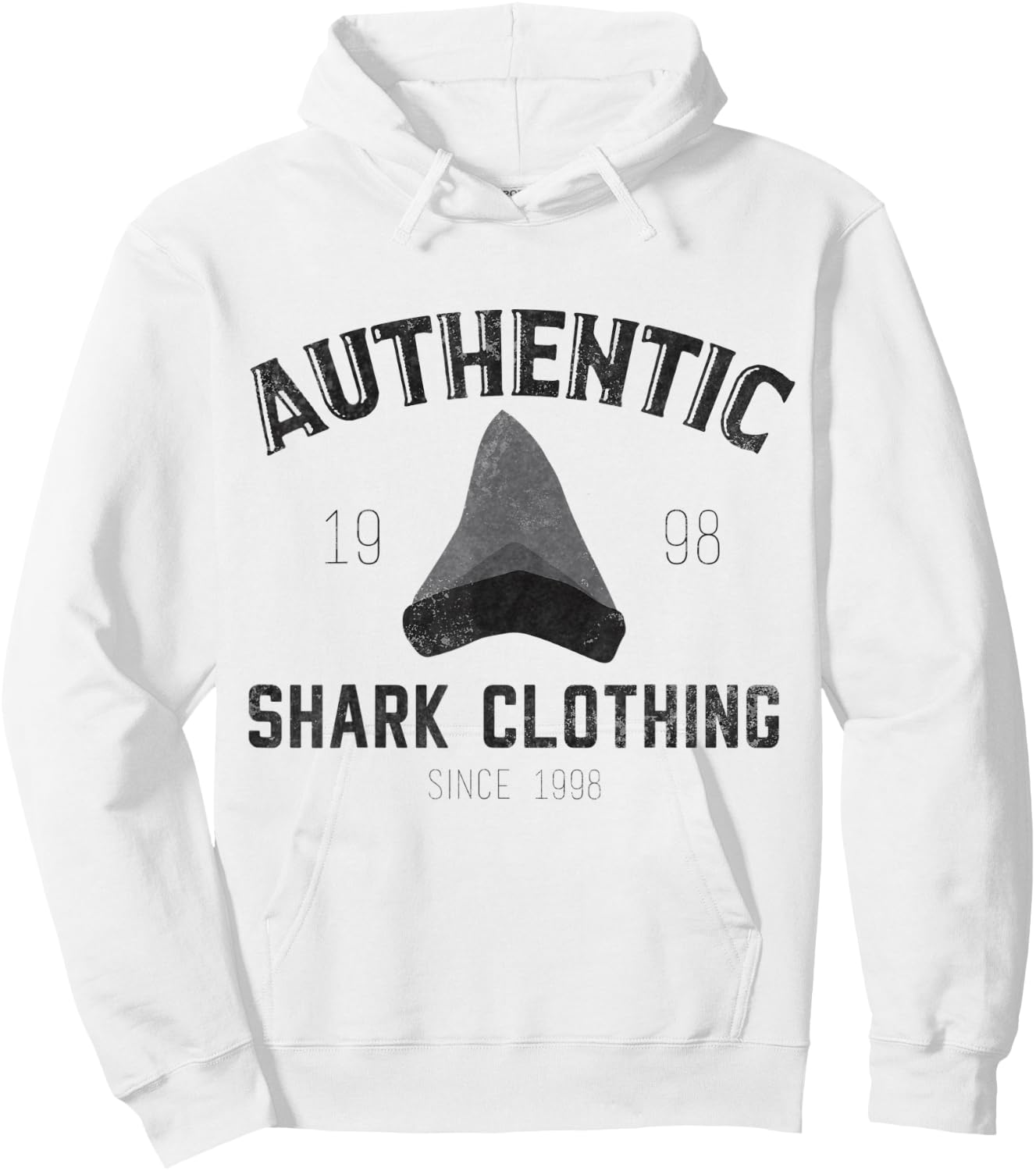 Shark Tooth Inspired Clothing Shark Teeth Design Hoodie - Hoodie | White