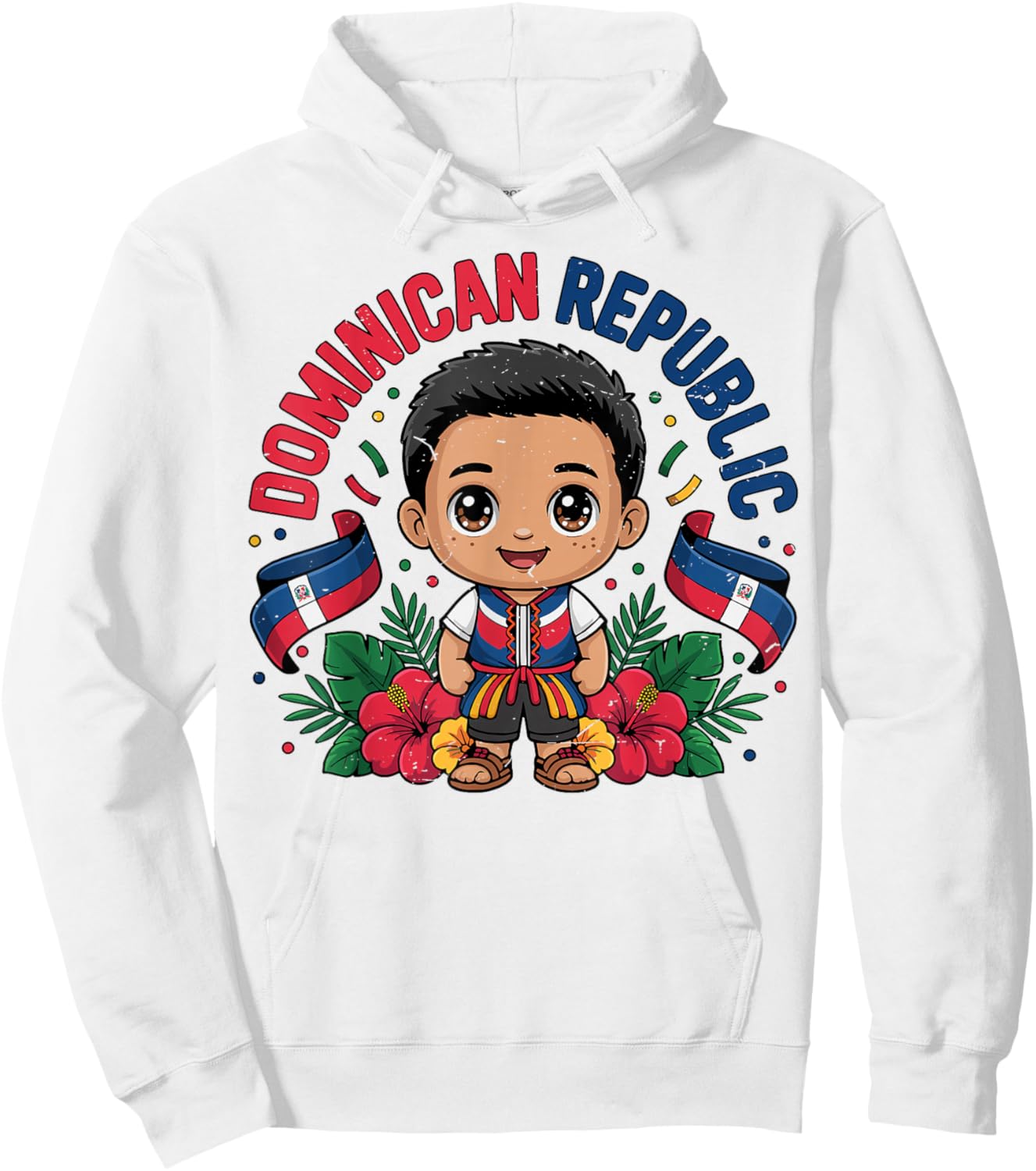 White Dominican Republic Toddler Boy Republica Dominicana Hoodie - Hoodie | White
