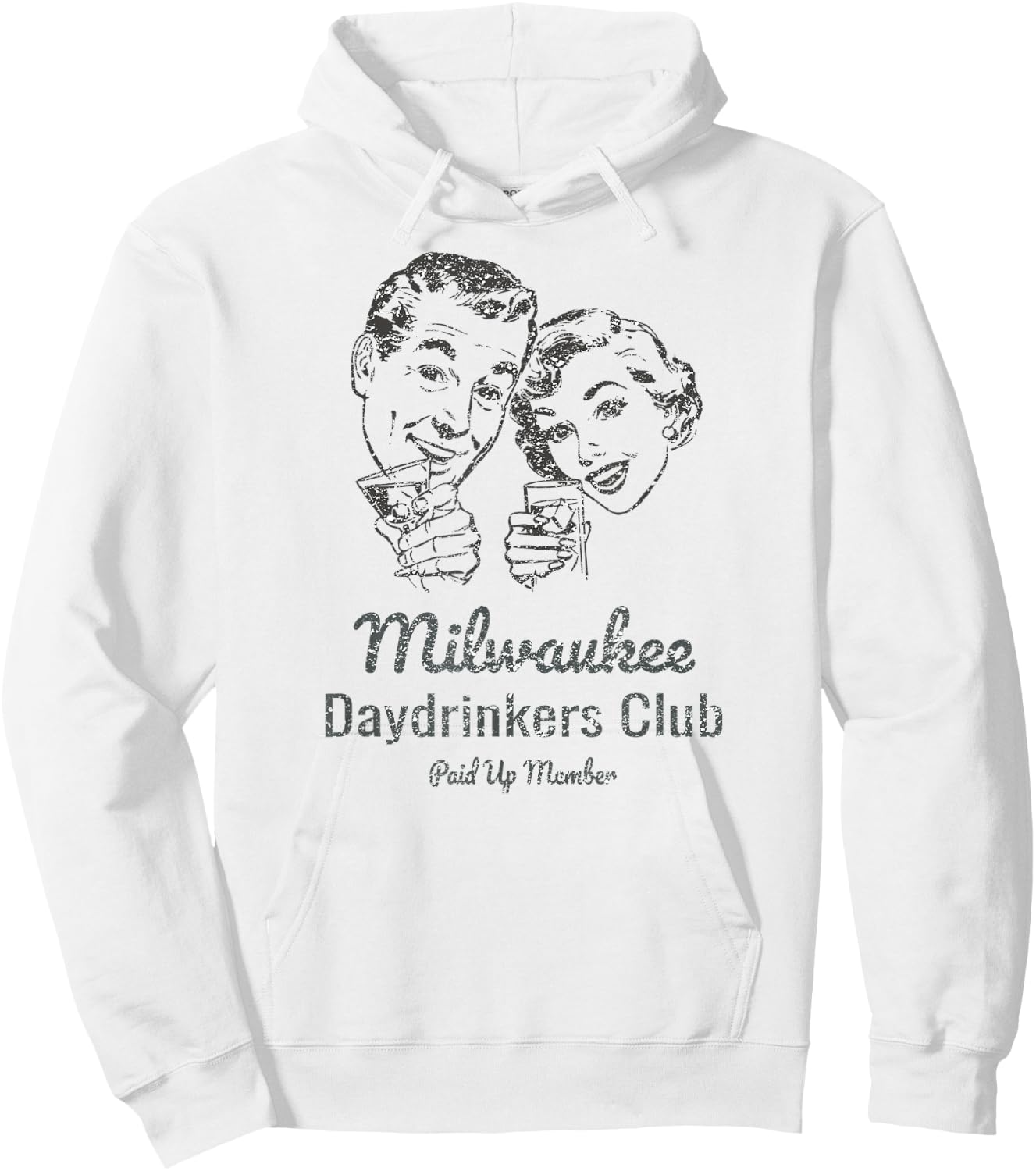 Milwaukee Daytime Drinkers gift beer wine funny Hoodie - Hoodie | White