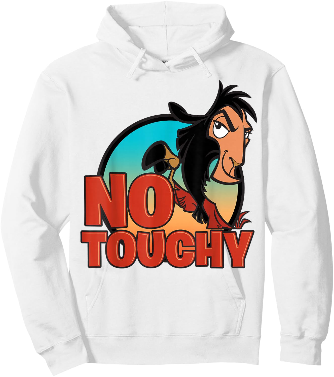Disney Emperor's New Groove No Touchy Smirky Graphic Hoodie - Hoodie | White