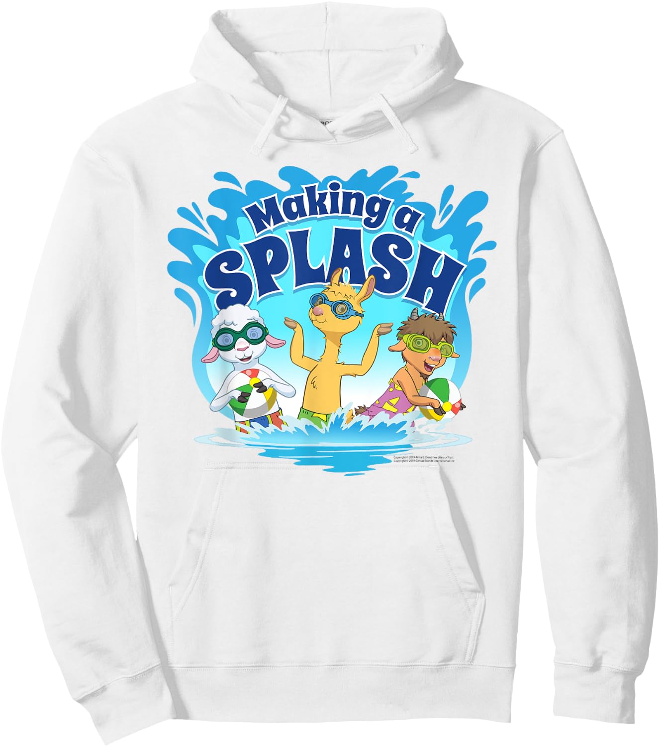 Llama Llama Netflix Pool Party "Making a Splash" Shirt Hoodie - Hoodie | White
