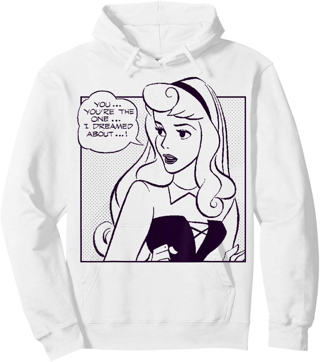 Disney Sleeping Beauty You're The One I Dreamed About Comic Small Hoodie - Hoodie | White